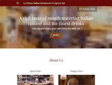 Tablet Screenshot of lapiazzaoflititz.com